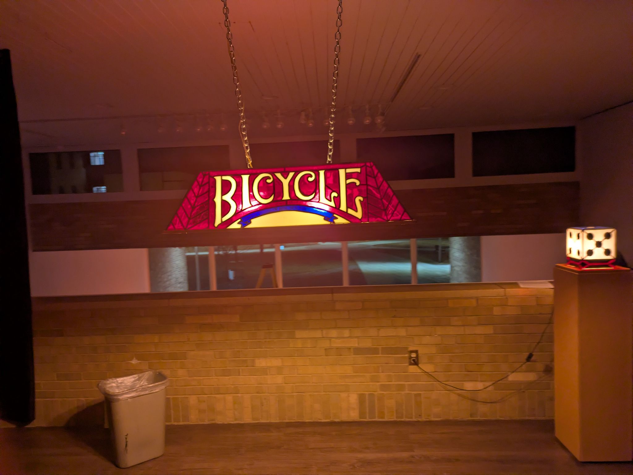 500 — Bicycle playing card billiard lamp by Sam Teff